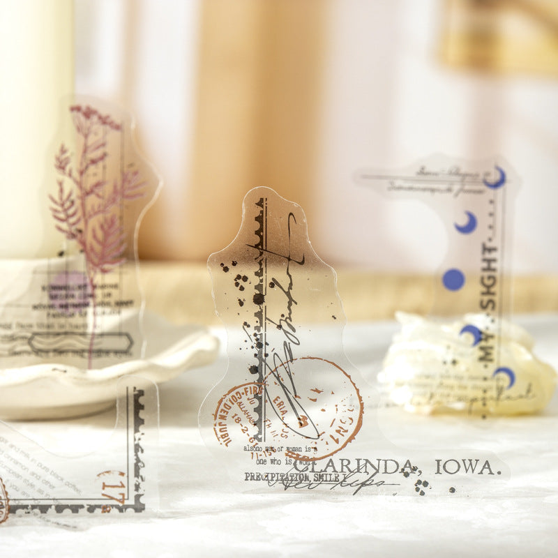 Retro English Corner Stickers – Side Language Series, 6 Options - ViktaShop