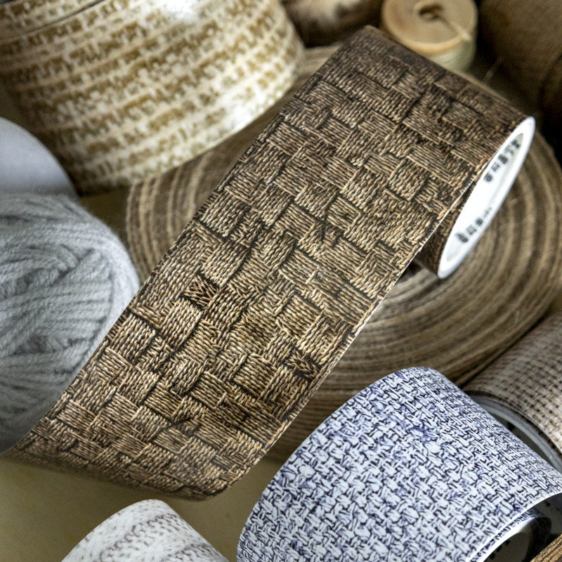 Cloth Pattern Tape – Seamless Cloth Pattern, Retro Decorative Tape, 3.5m - ViktaShop