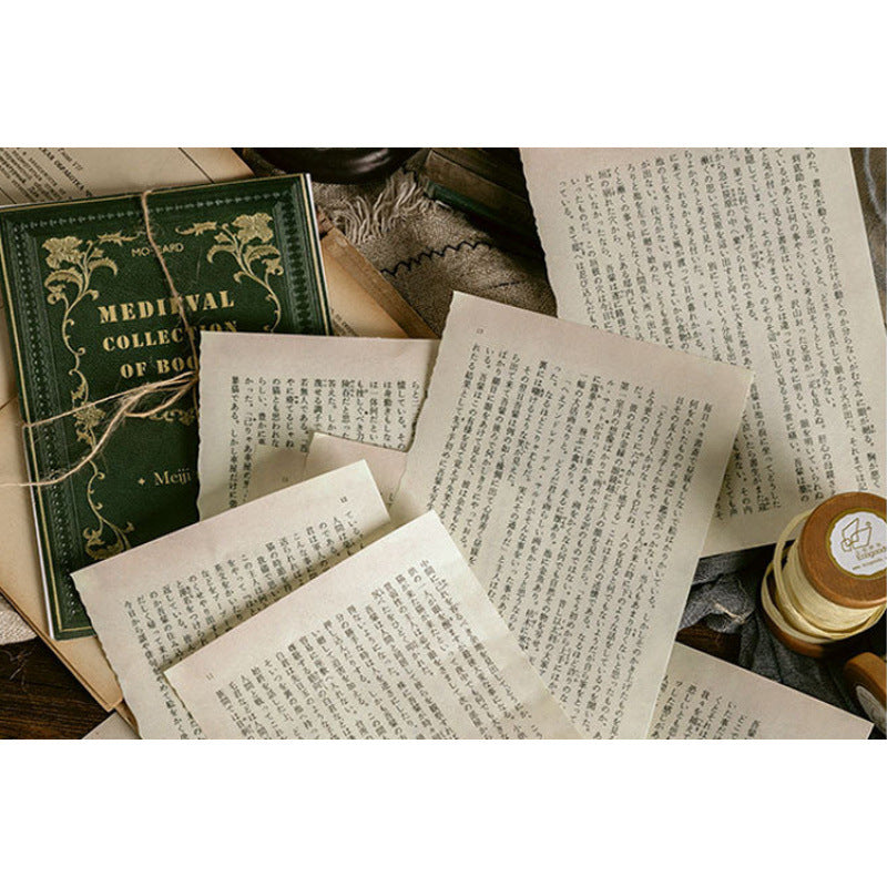 Retro Old Paper Scrapbooking Wall Stickers – Nostalgic Newspaper & Book Decoration, 12 Options - ViktaShop