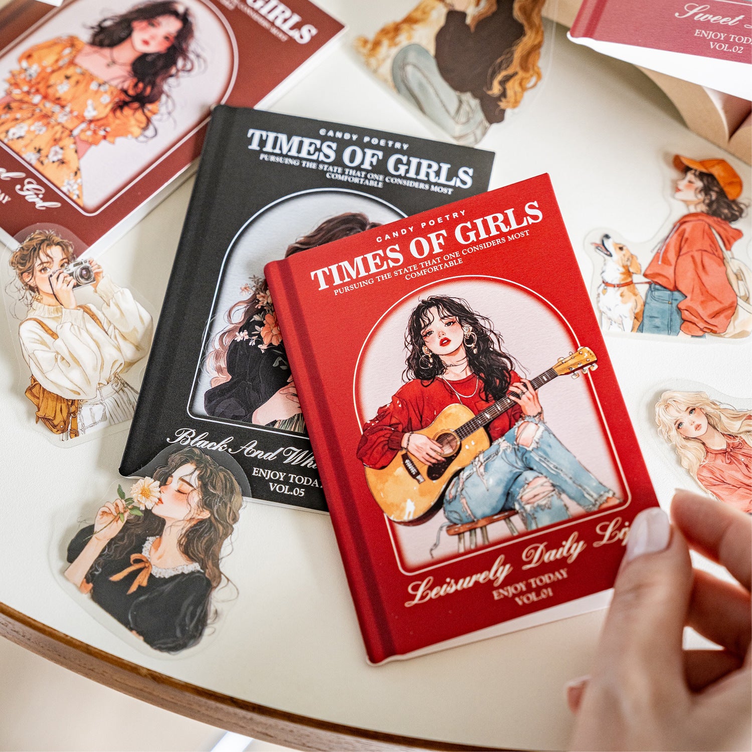 Vintage Girls Sticker PET Pack - ViktaShop