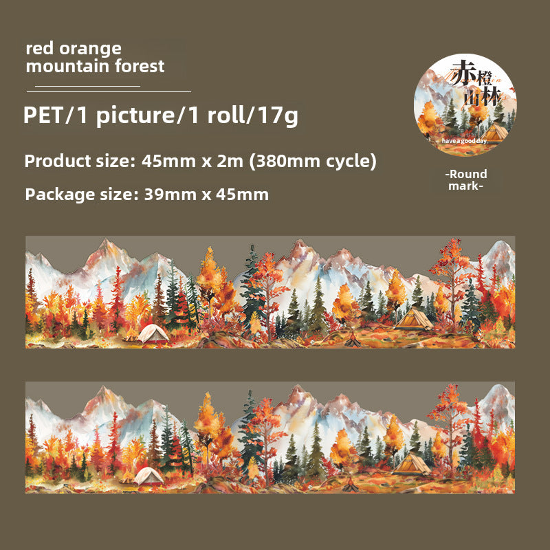 Mountain PET Tape for Scrapbooking - ViktaShop