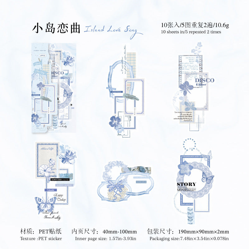 Love Intertwined Series PET stickers - 10 Sheets - ViktaShop