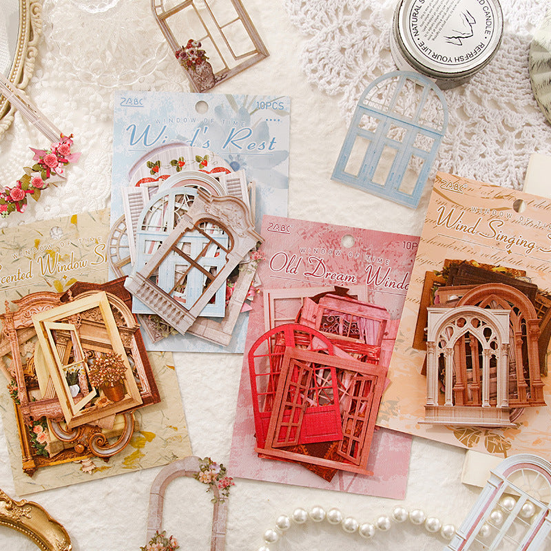 Window Series Material Paper - Old Dream Lattices, 4 Options - ViktaShop