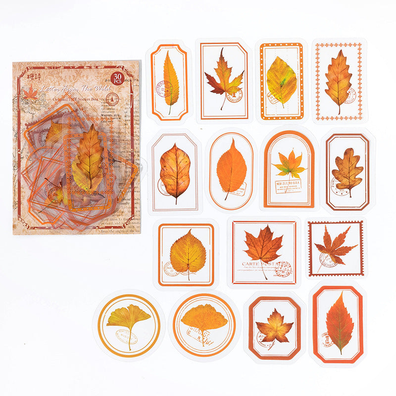 Fog Flower Series, PET Sticker Pack, Plant Theme, 30 Pcs - ViktaShop