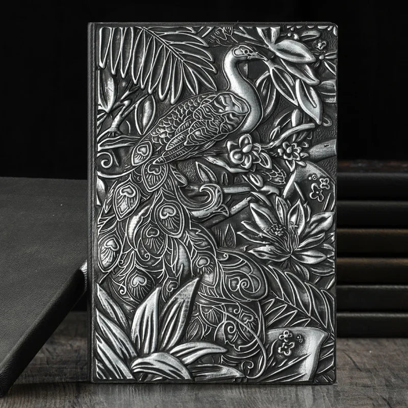 A5 Peacock Hardcover Business Notebook, 4 Options - ViktaShop