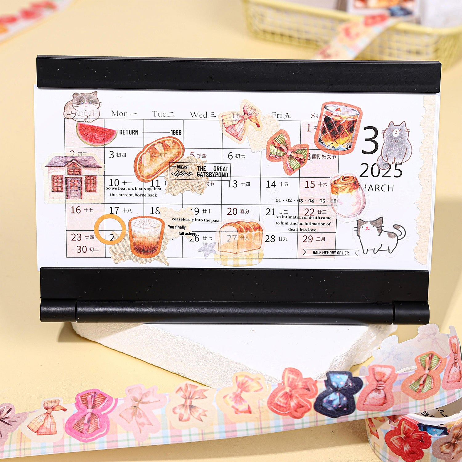 Die-cut Tape - Life Little Beauty Series, Coffee Time - 2m - ViktaShop