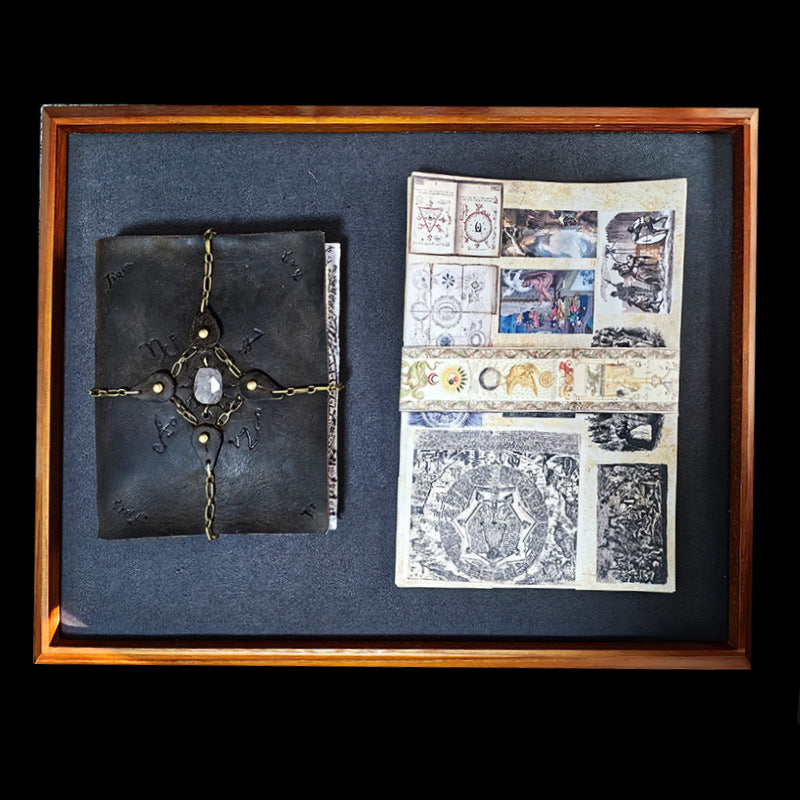 Magic Theme Notebook – Retro Handmade Cowhide Journal - ViktaShop