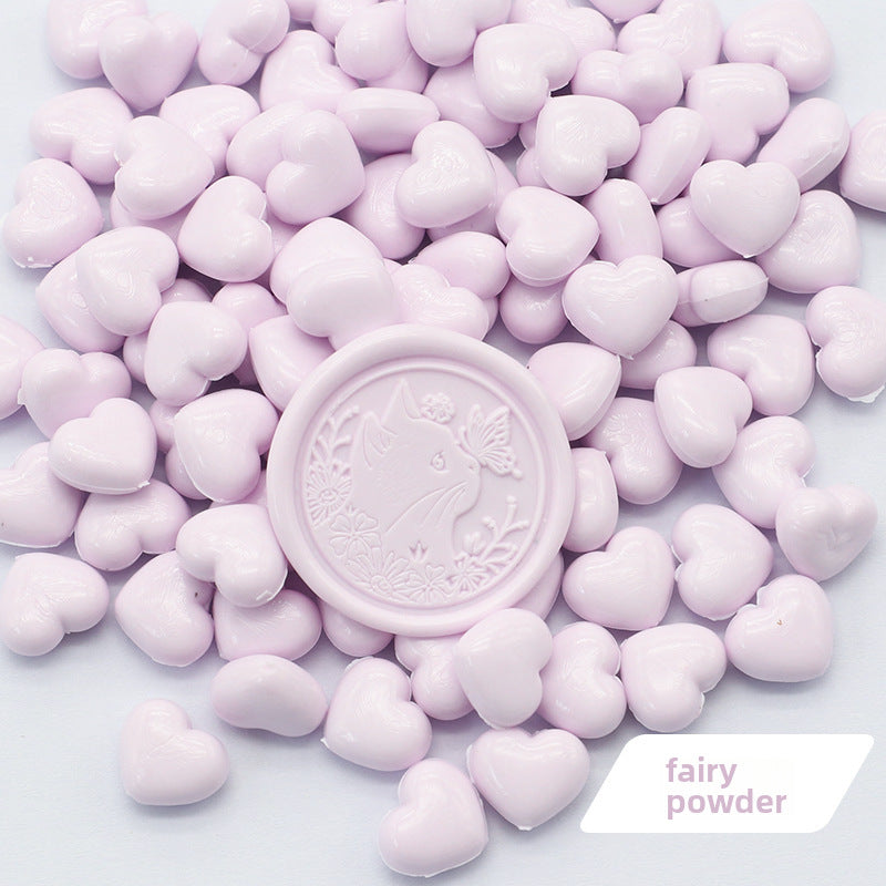 Colorful Heart-Shaped Fire Paint Wax Grain - ViktaShop