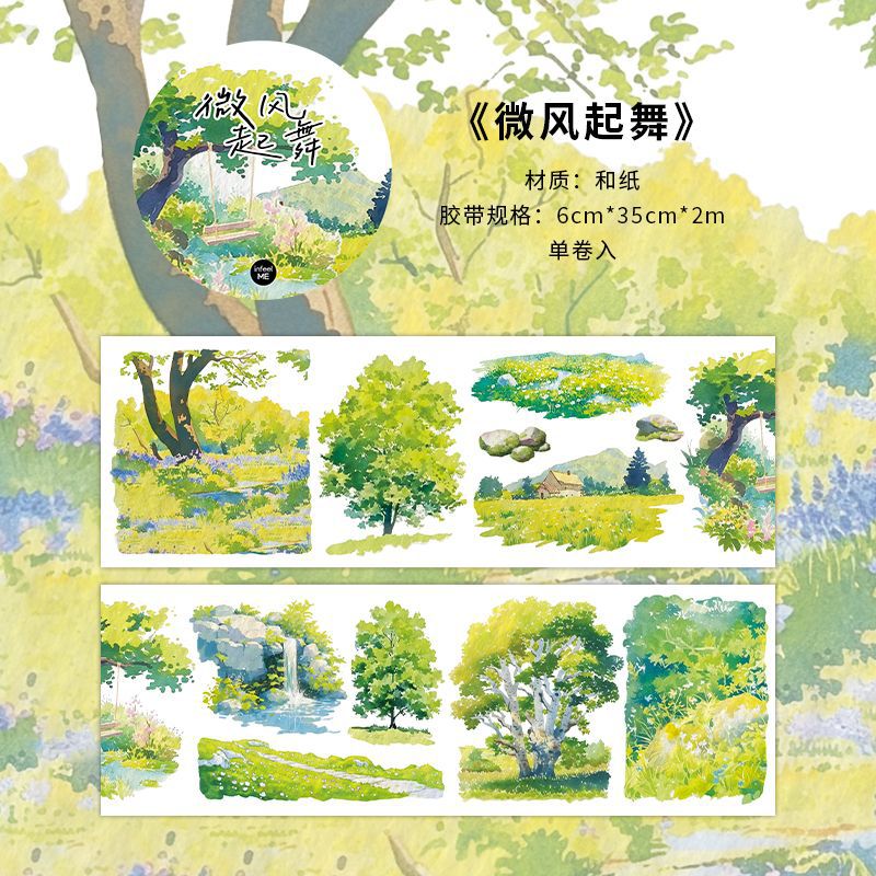 Washi Tape - Spring Breeze Series, 2m - ViktaShop