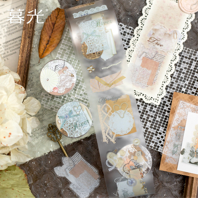 Twilight Gentleness Series Matte PET Die-Cut Tape, 2m - ViktaShop