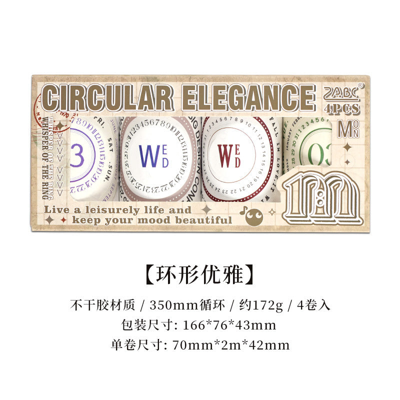 Moran’s Border English Tape Set - DIY Journal Sticker Box, 2 Options - ViktaShop