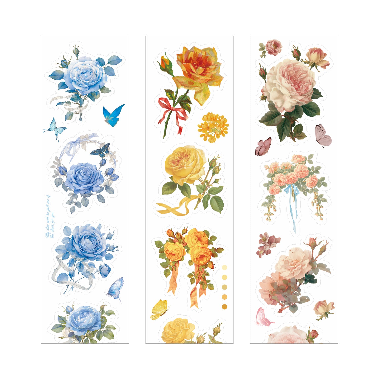 Flower Border Series, Flower Theme PET Tape, 2m - ViktaShop