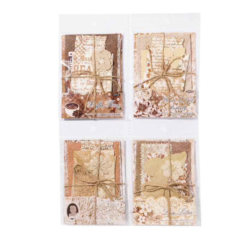 Floating Painting Relief Paper Pack - Retro Chapter Series, 4 Options - ViktaShop