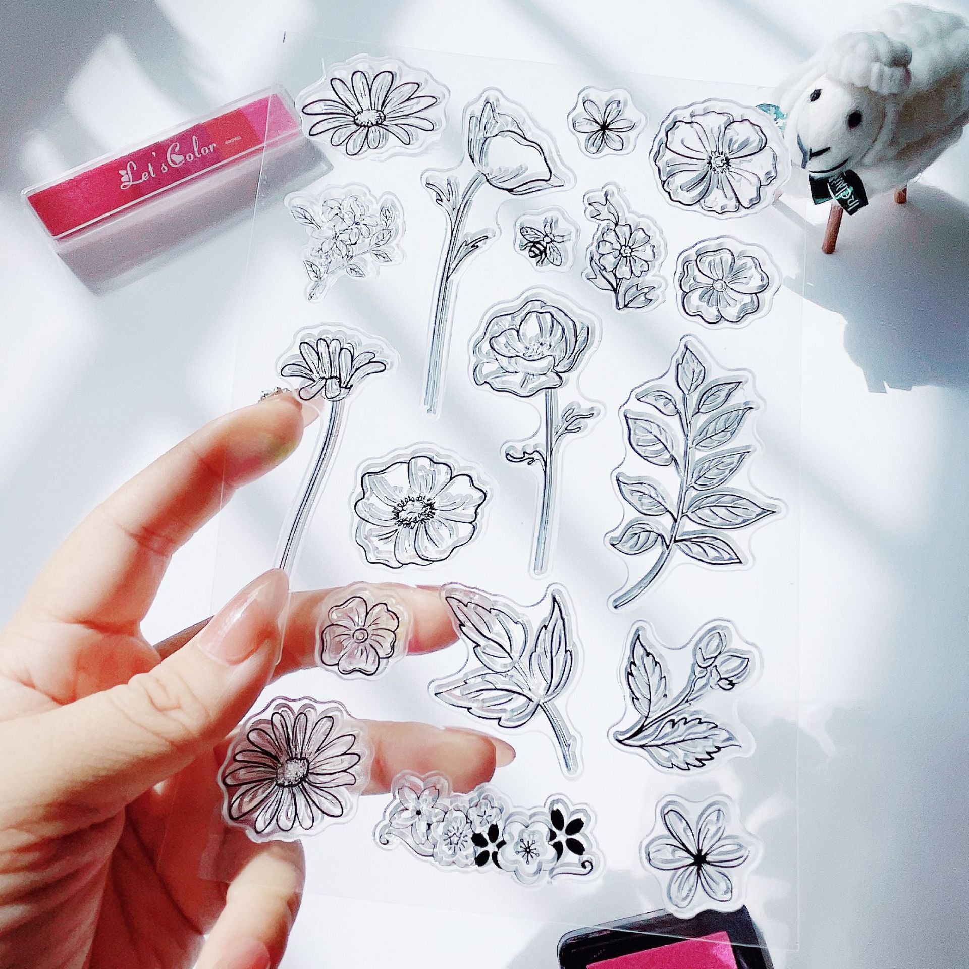 Lotus Transparent Silicone Stamp – DIY Journal & Scrapbooking Decoration - ViktaShop
