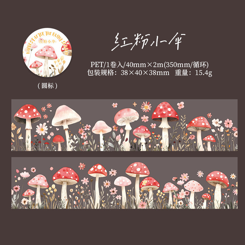The rainy season series mushroom landscaping PET tape 6 types 4 cm / 2 m - Viktashop.com