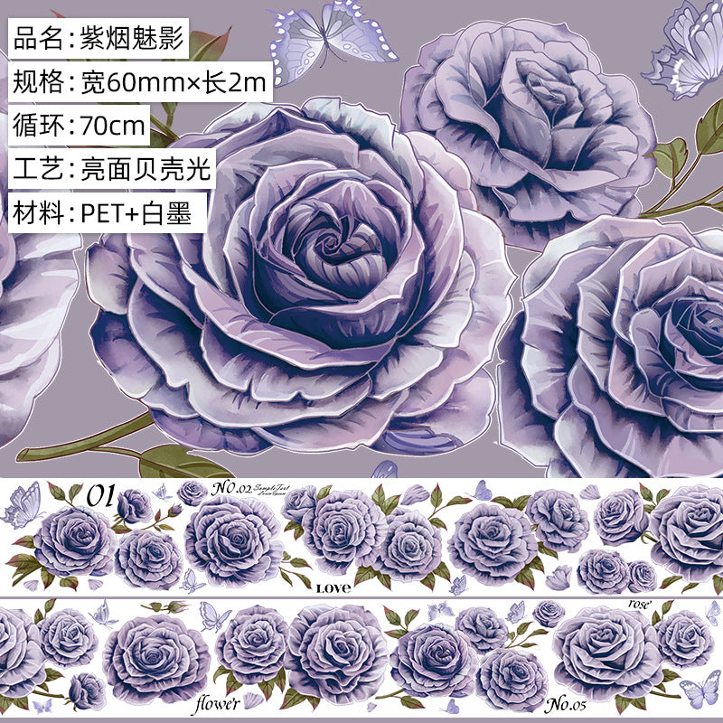 Flower Decoration – Creative Handmade Rose PET Tape - 2m - ViktaShop