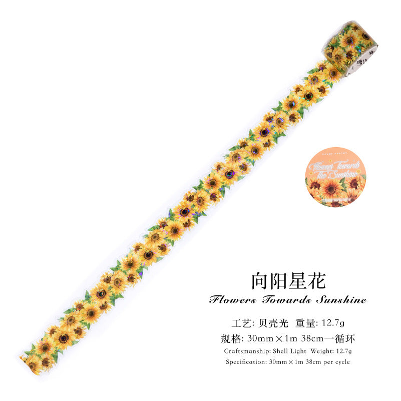 Sugar Poem Ice Crystal PET Special-Shaped Tape - ViktaShop