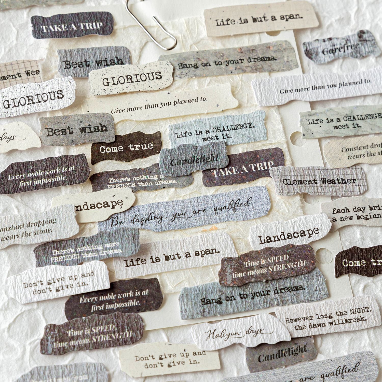 Vintage English Label Sticker, 6 Options - ViktaShop