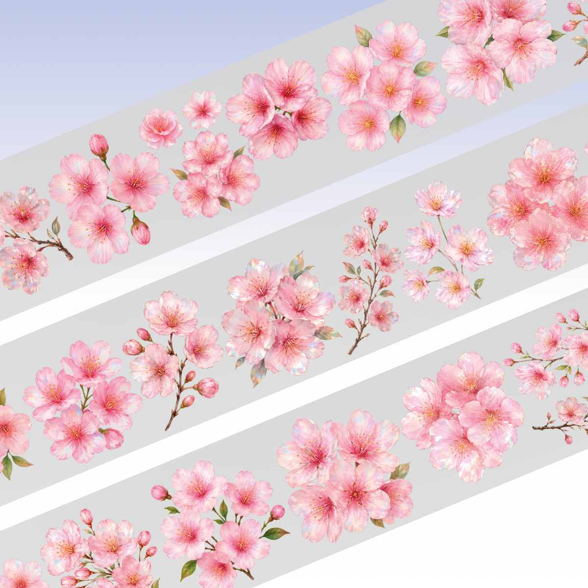 The Ripley Journals Pink Flowers PET Tape 6cm x 1,25m