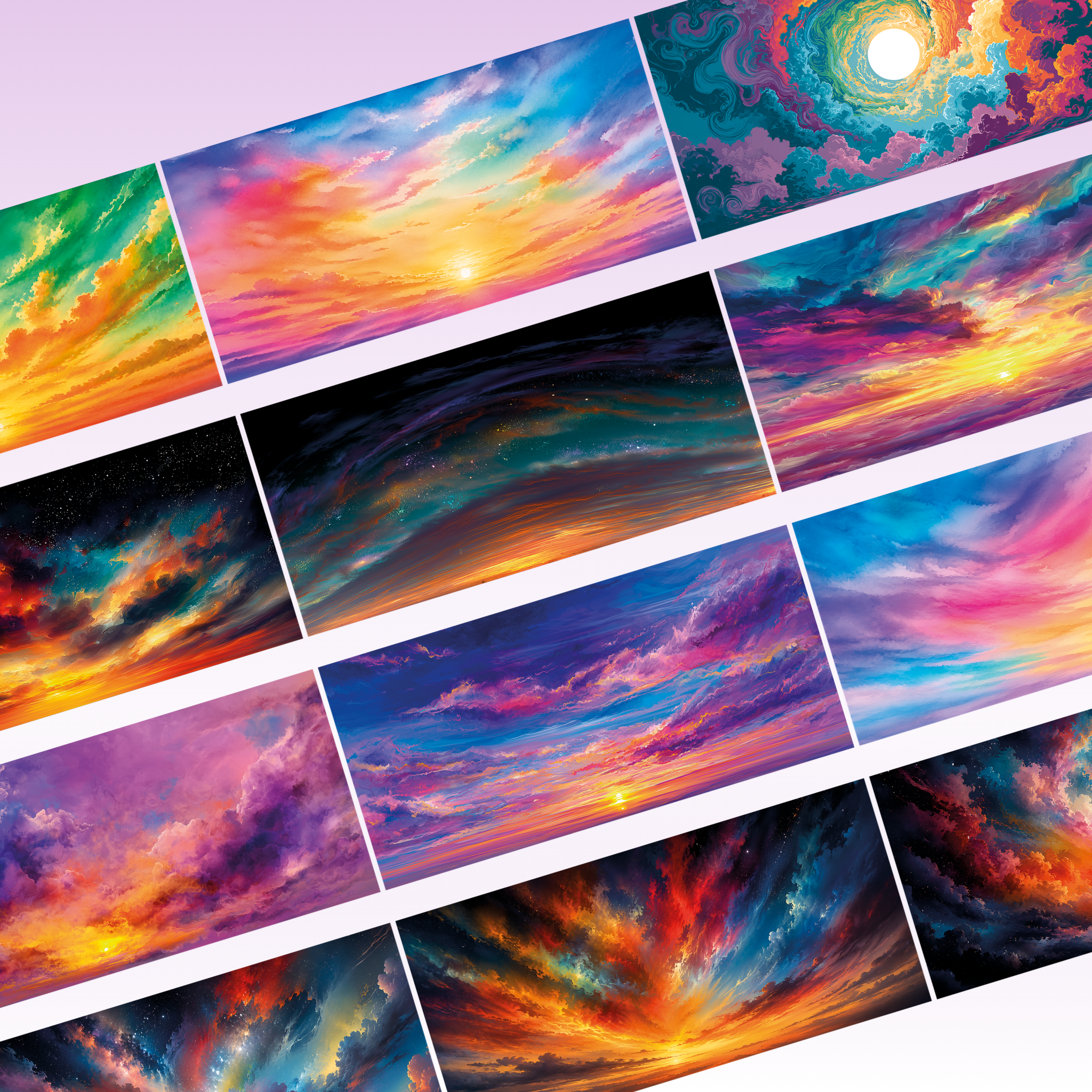 Queens Art Fantasy Sky PET Tape 10cm x 2.5m
