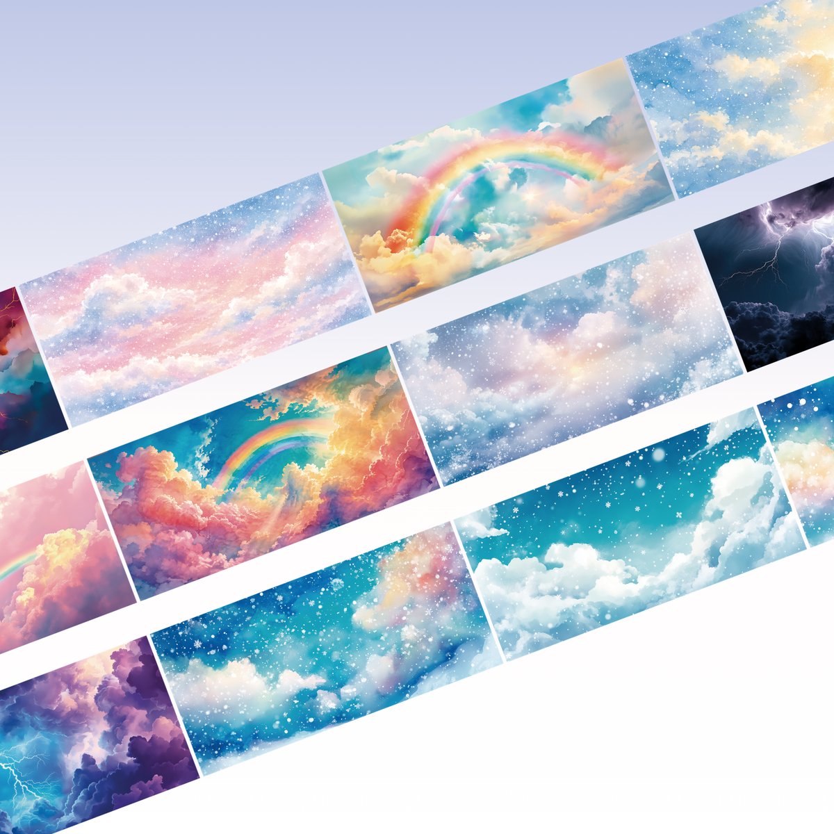The Ripley Journals Rainbow Sky PET Tape 10cm x 2.5m