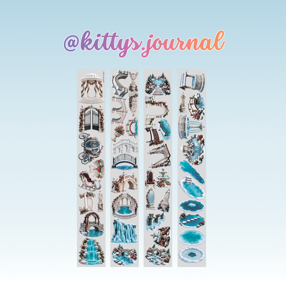 Kittys Journal Winter Elements PET Tape 9cm x 2.5m