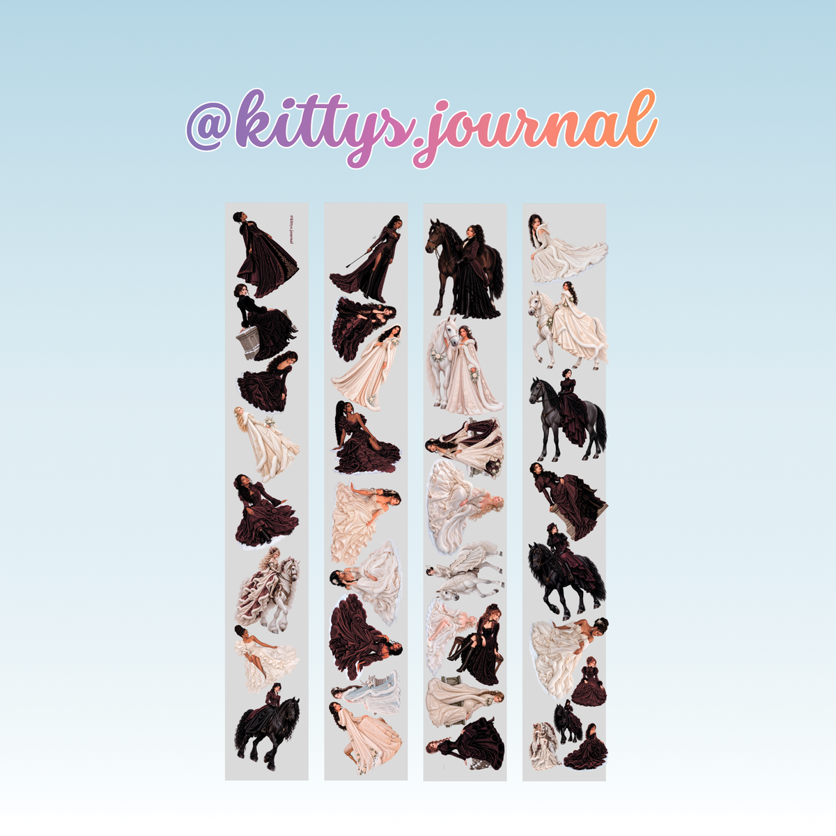 Kittys Journal Winter Ladies PET Tape 9cm x 2.5m