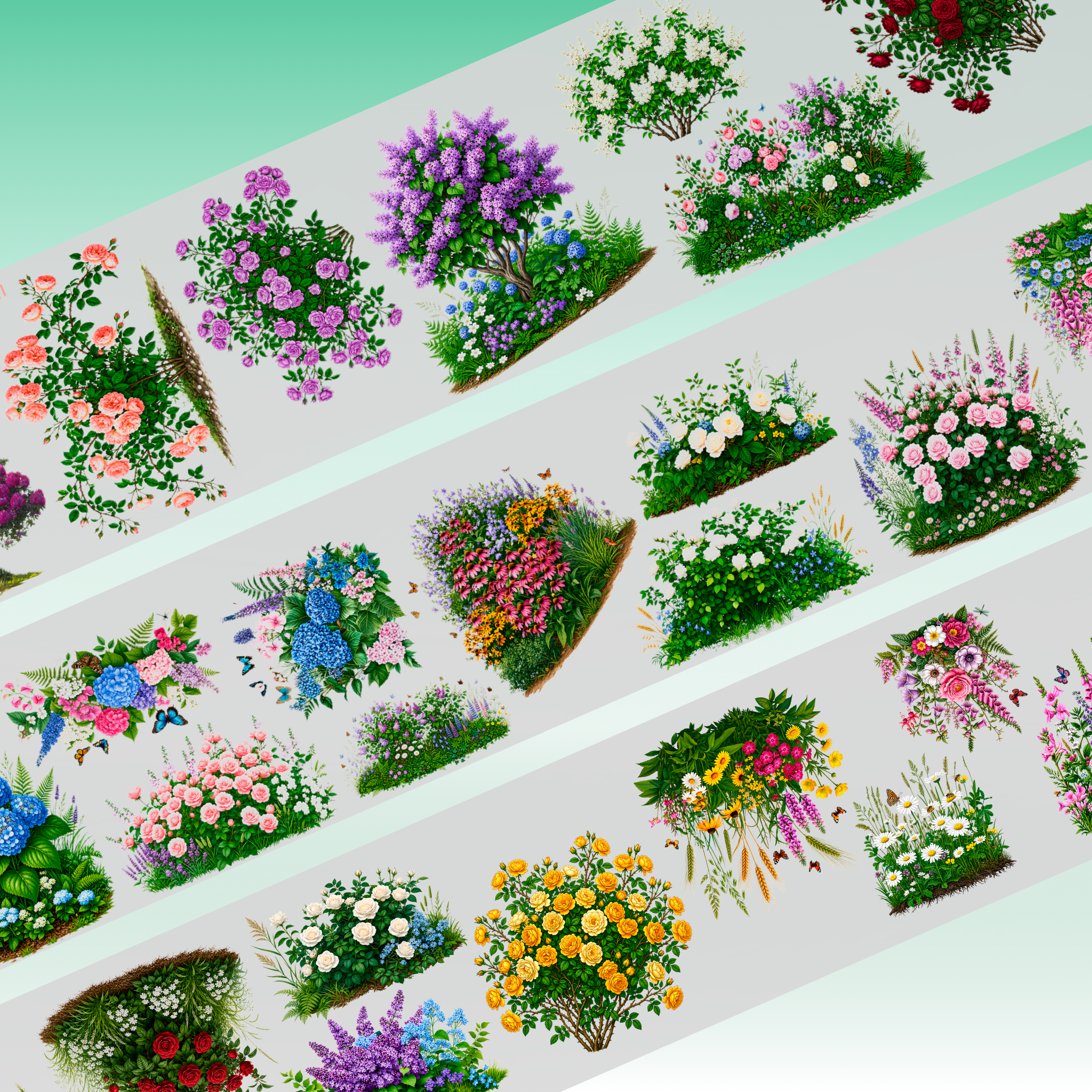 Kittys Journal Woodland Flowers PET Tape 8cm x 1.25m
