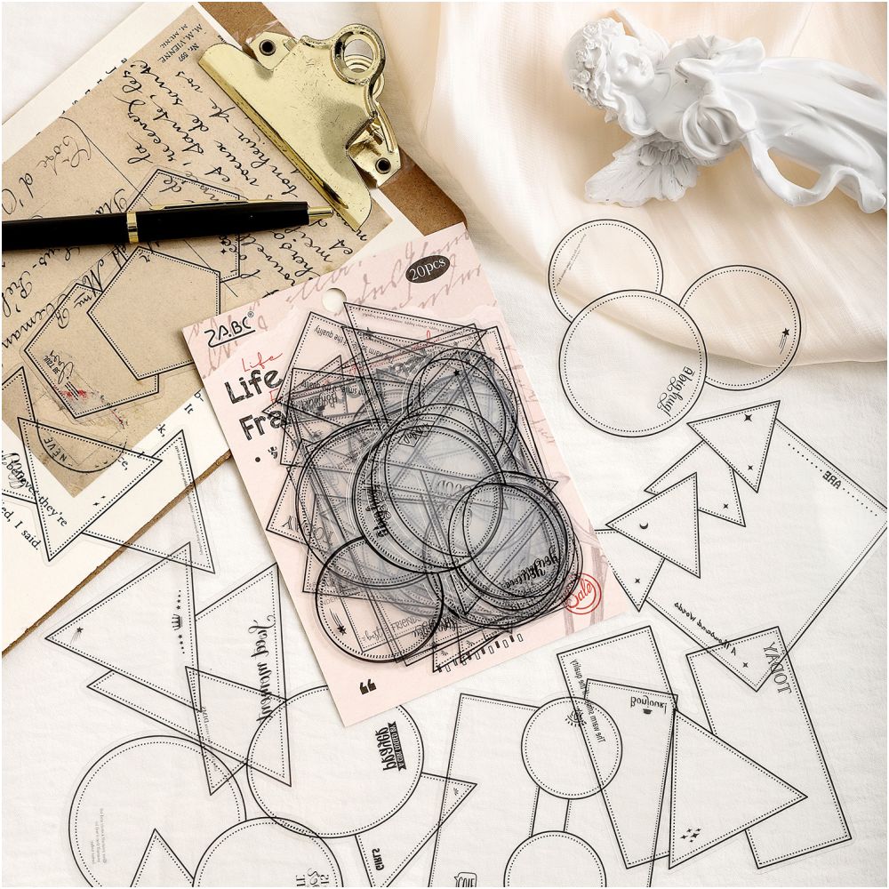 Memory Frame Series PET Stickers 20 Sheets 4 Designs - ViktaShop