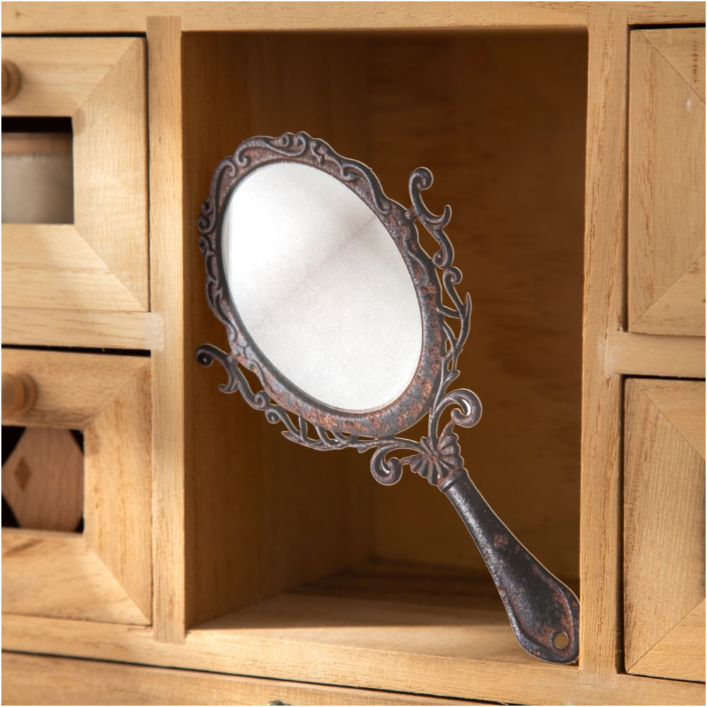 Mirror Reflection Series Retro Hard Card Stickers 10 Pcs 6 Styles - ViktaShop
