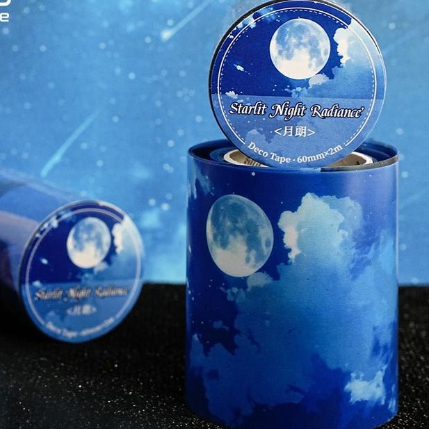 Night Island Starlight Series Washi Tape 6 Designs 6cm x 2m - ViktaShop
