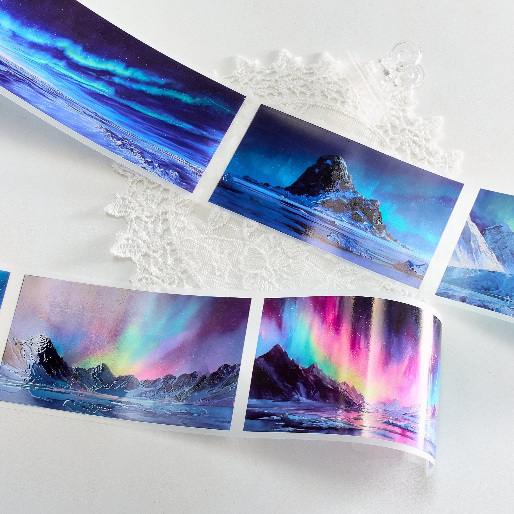 Shiimmer Ever Night Aurora PET Tape 6cm x 1m - ViktaShop