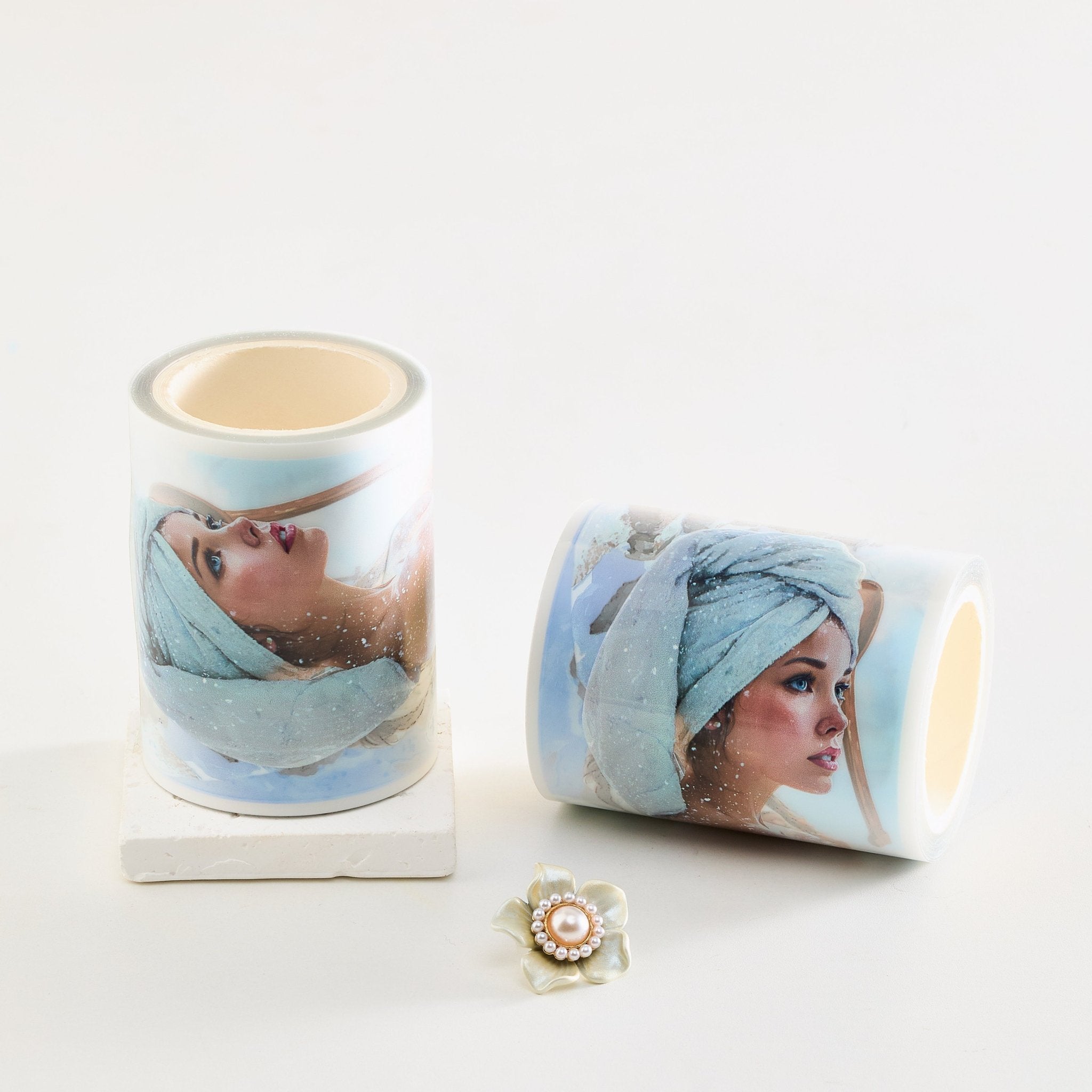 Shiimmer Snow Bath PET Tape 6cm x 1m - ViktaShop