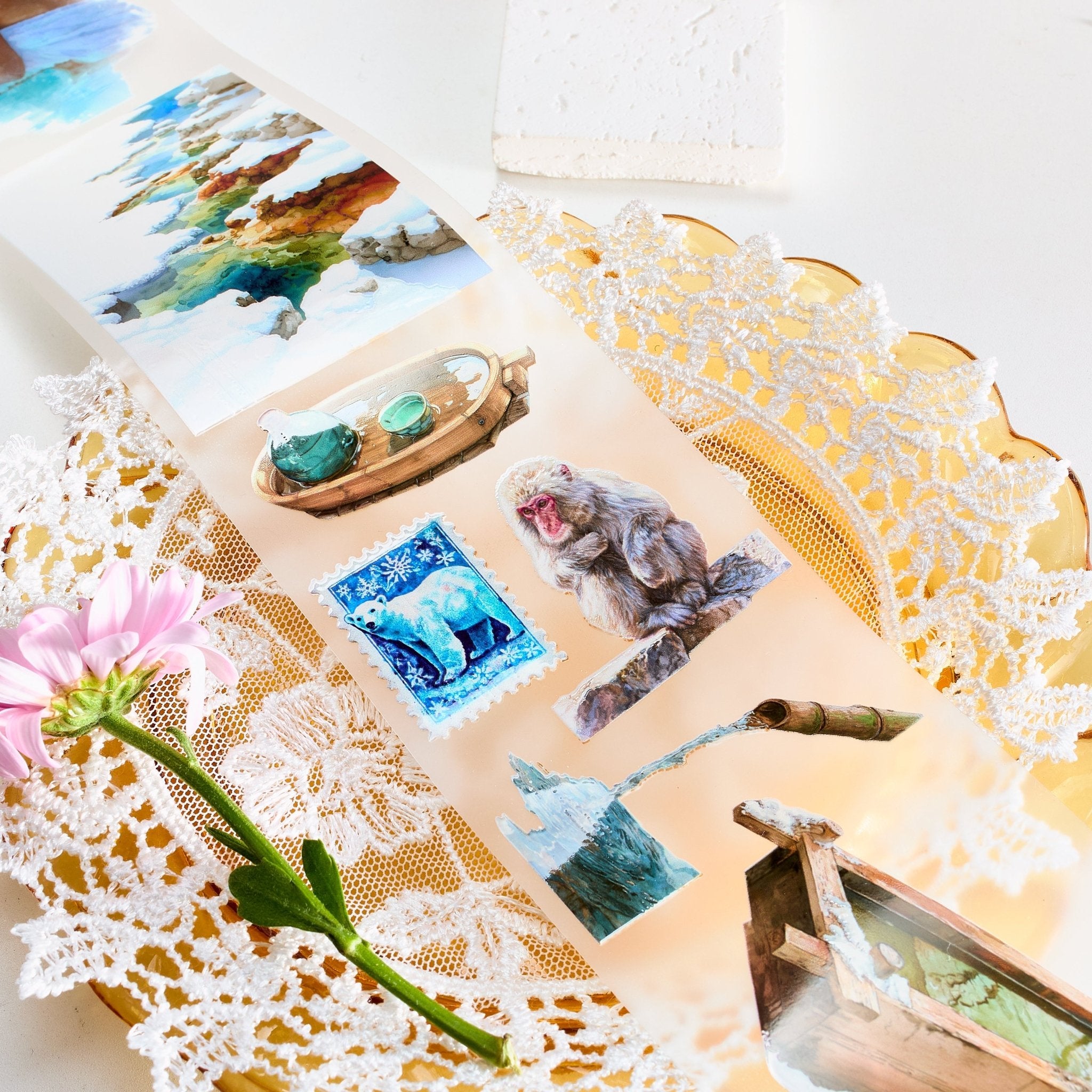 Shiimmer Snow Bath PET Tape 6cm x 1m - ViktaShop