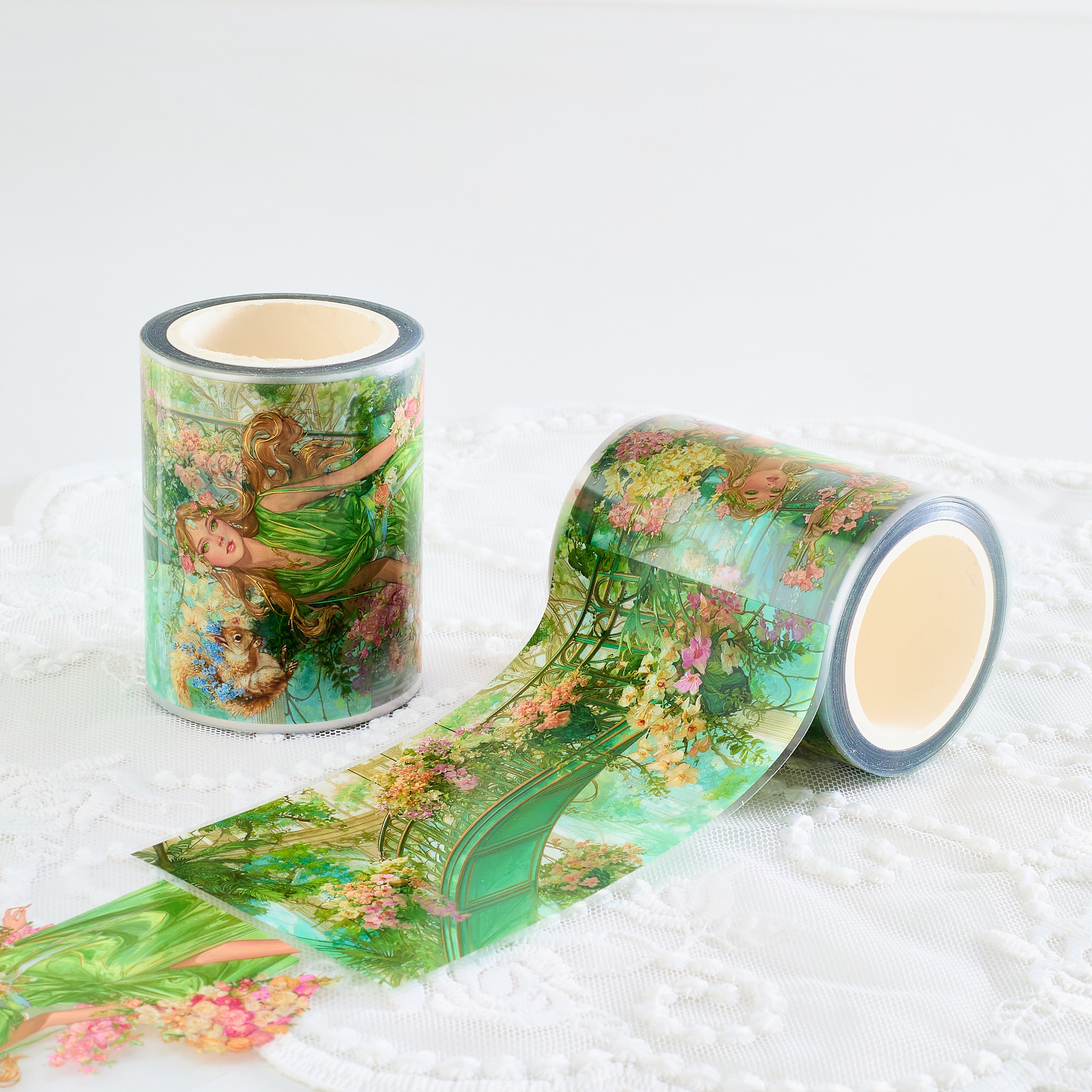 Shiimmer Flower Spirit PET Tape 6cm x 1.25m