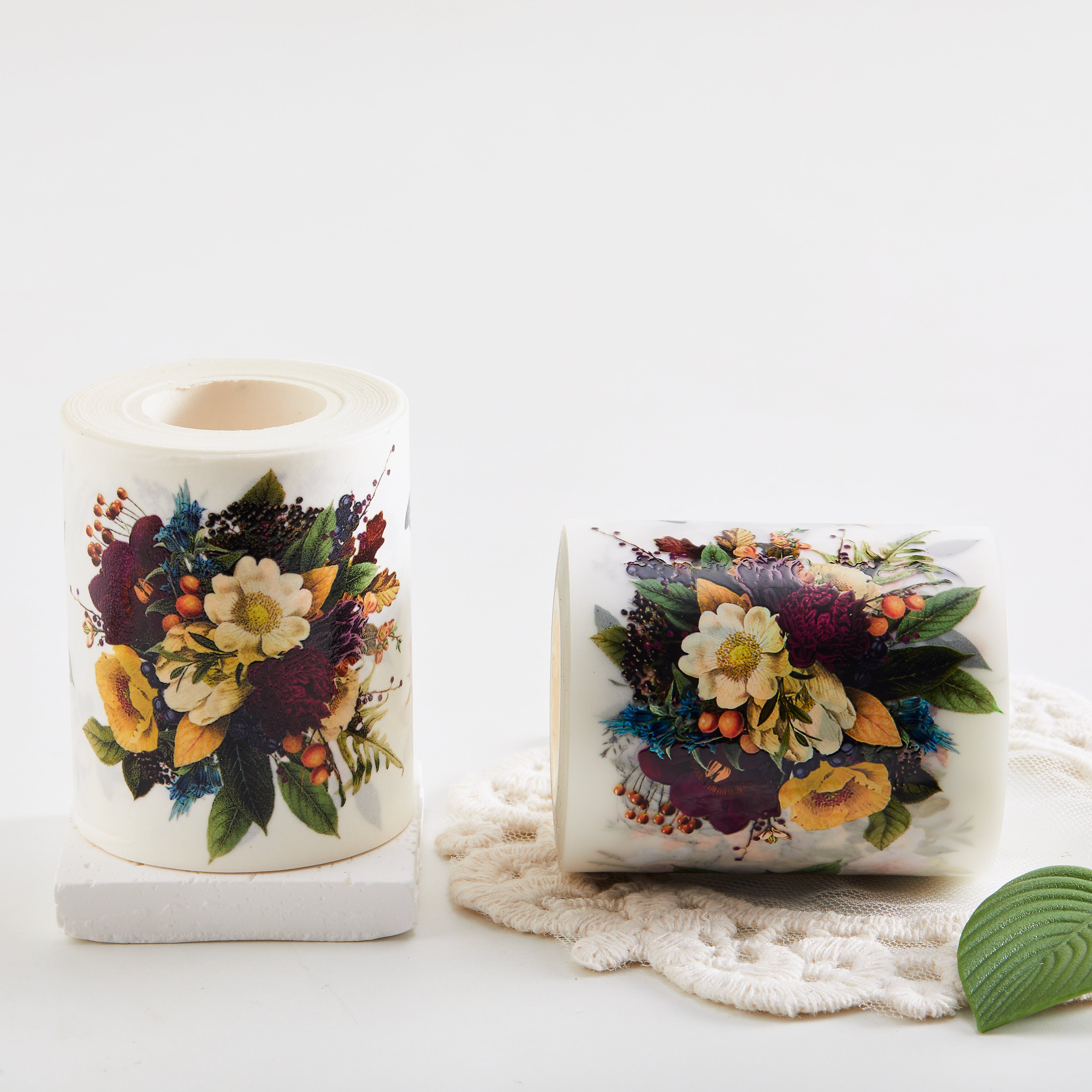 Washi Tape / Matte PET Tape - Vintage Flowers Vol.1