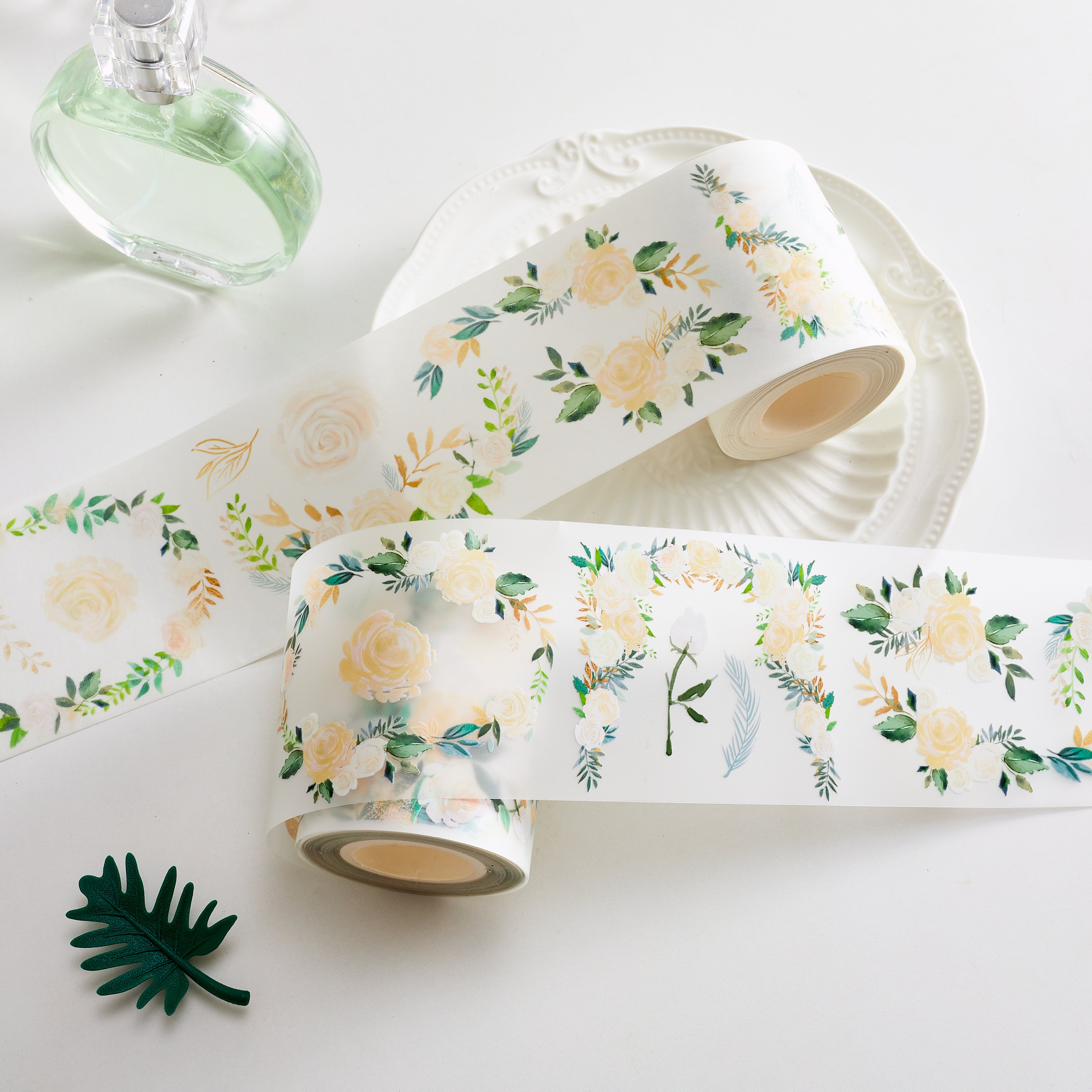 Washi Tape / Matte PET Tape - Undertint Flowers