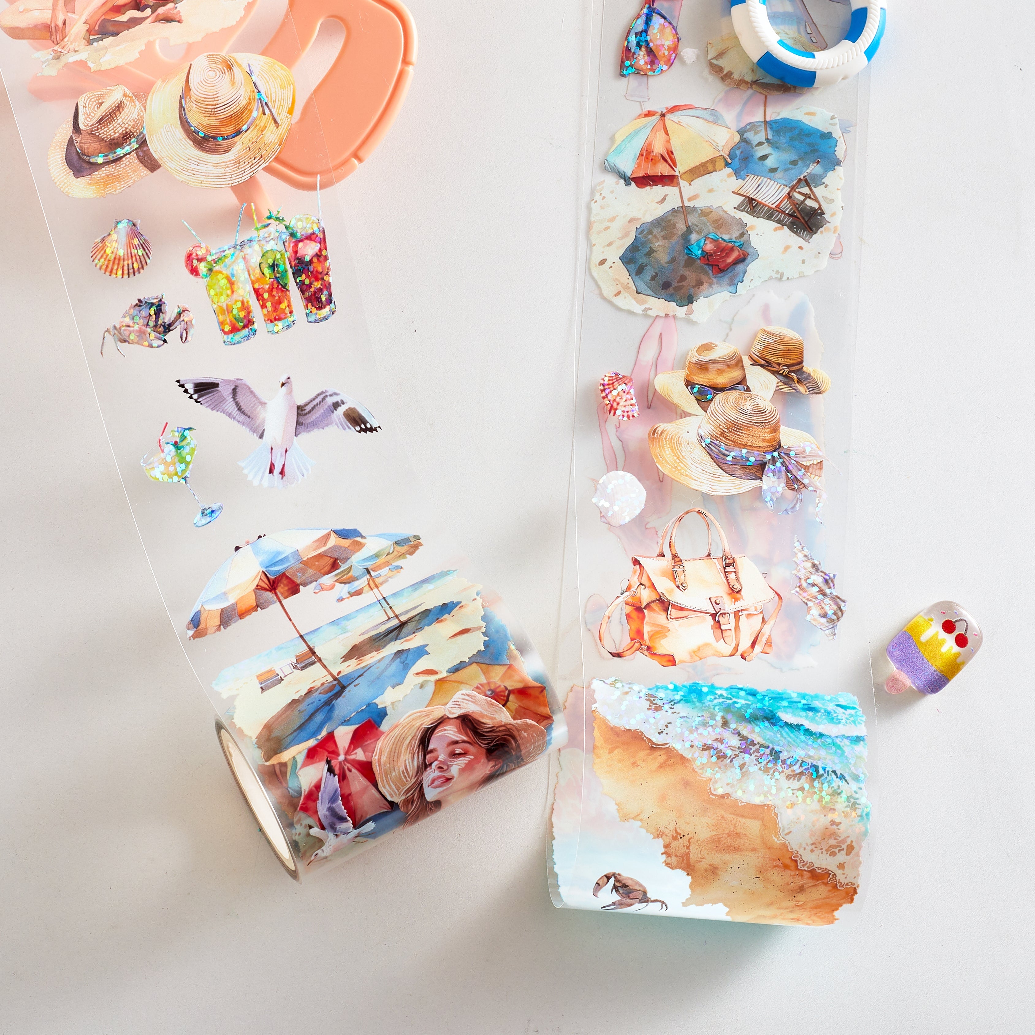 Shiimmer Sand Beach Holiday PET Tape 6cm x 5m