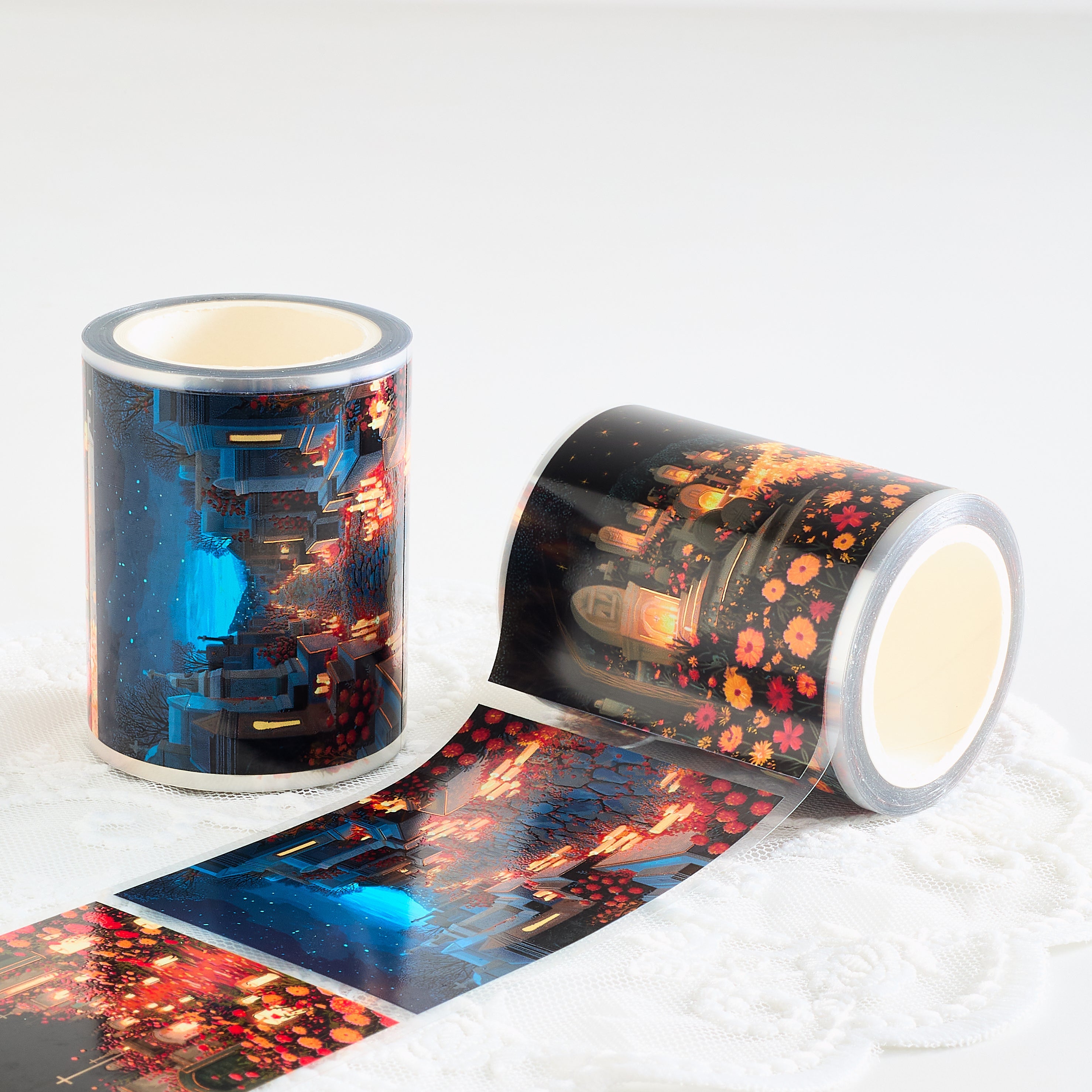 Shiimmer Path Of Golden Blooms PET Tape 6cm x 1m