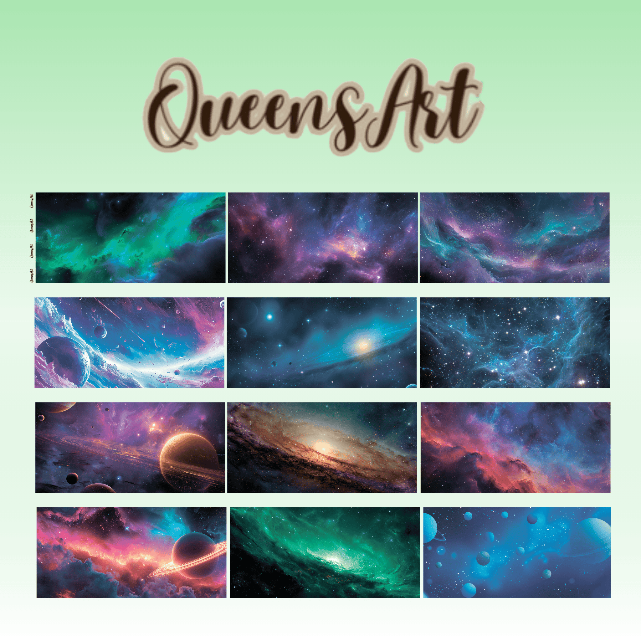 Queens Art Universe PET tape 10cm x 2,5m