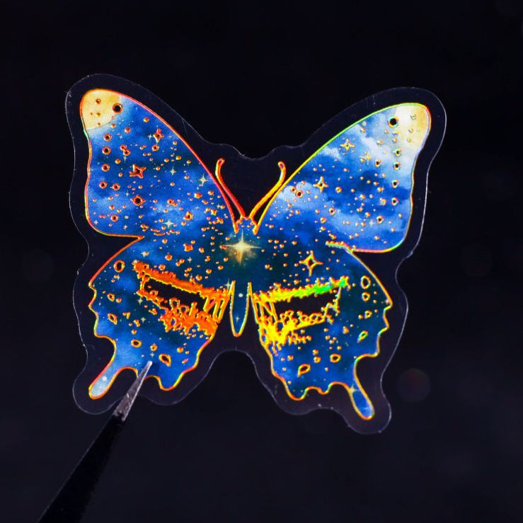 Stargazing Series Cold Foil Laser PET Stickers 16 Sheets 6 Designs image 1