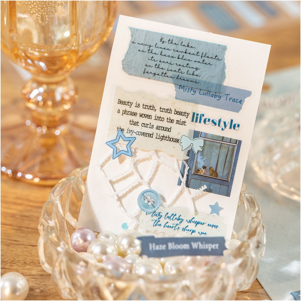 Vintage Whispers Series PET Stickers 6 Sheets 4 Designs image 1