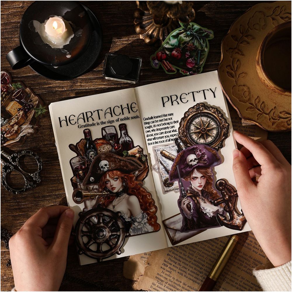 Dark Phantom Hard Card Sticker Pack 15 Sheets 6 Design image 2