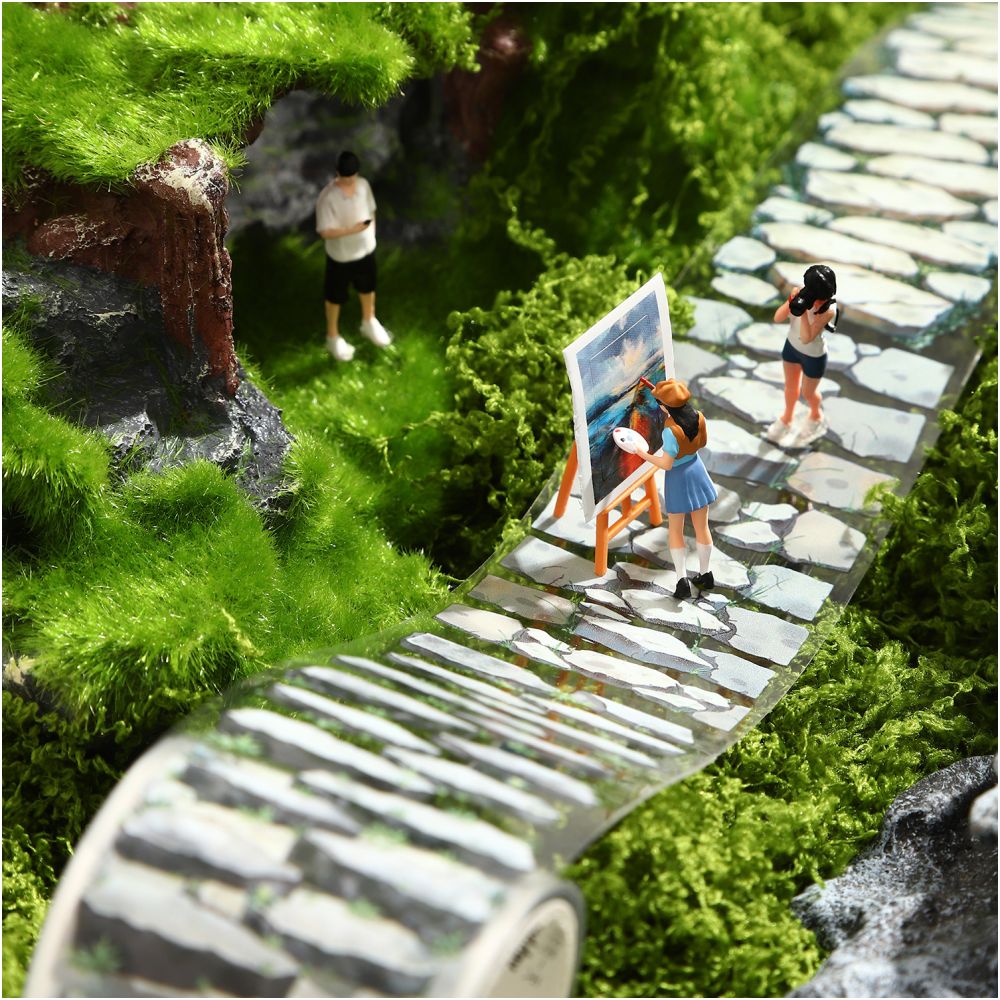 Stone Path Series 6 Designs PET Tape 4cm x 2m 6 Styles image 0
