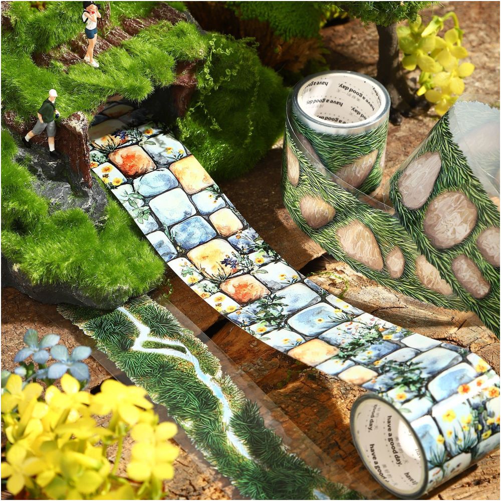Stone Path Series 6 Designs PET Tape 4cm x 2m 6 Styles image 3