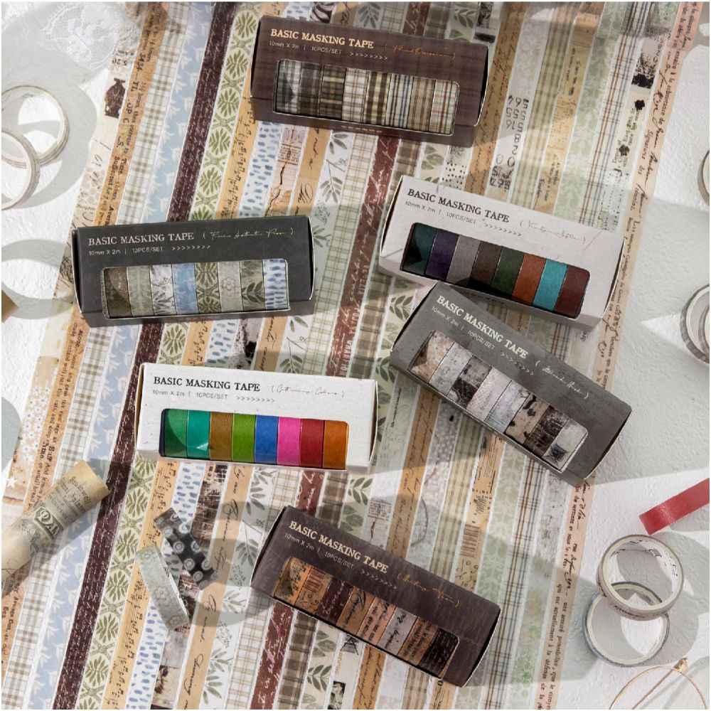 Life Series Vintage Washi Tapes 6 Designs image 2