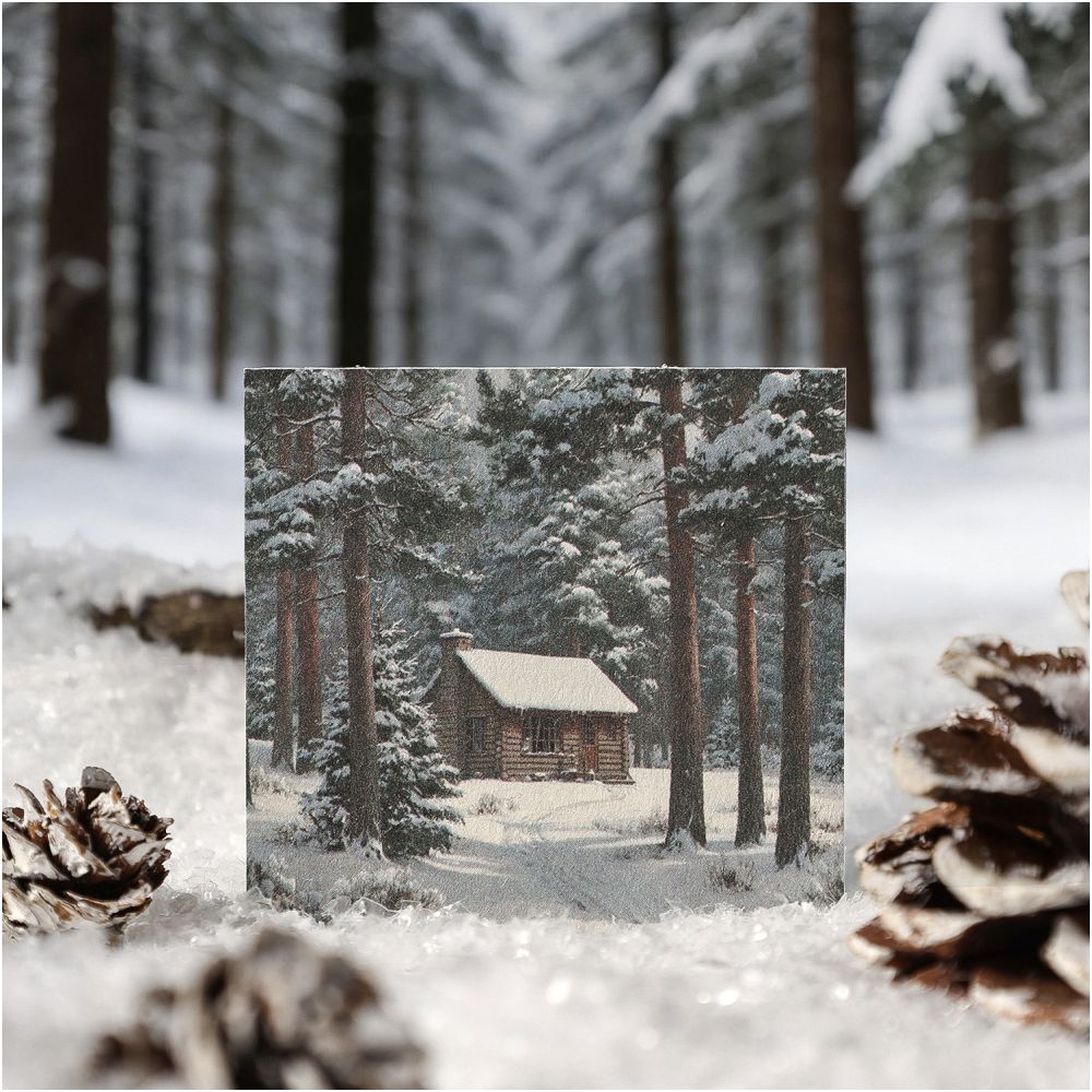 Winter Snow Series Background Material paper 24 Sheets 6 Designs image 3