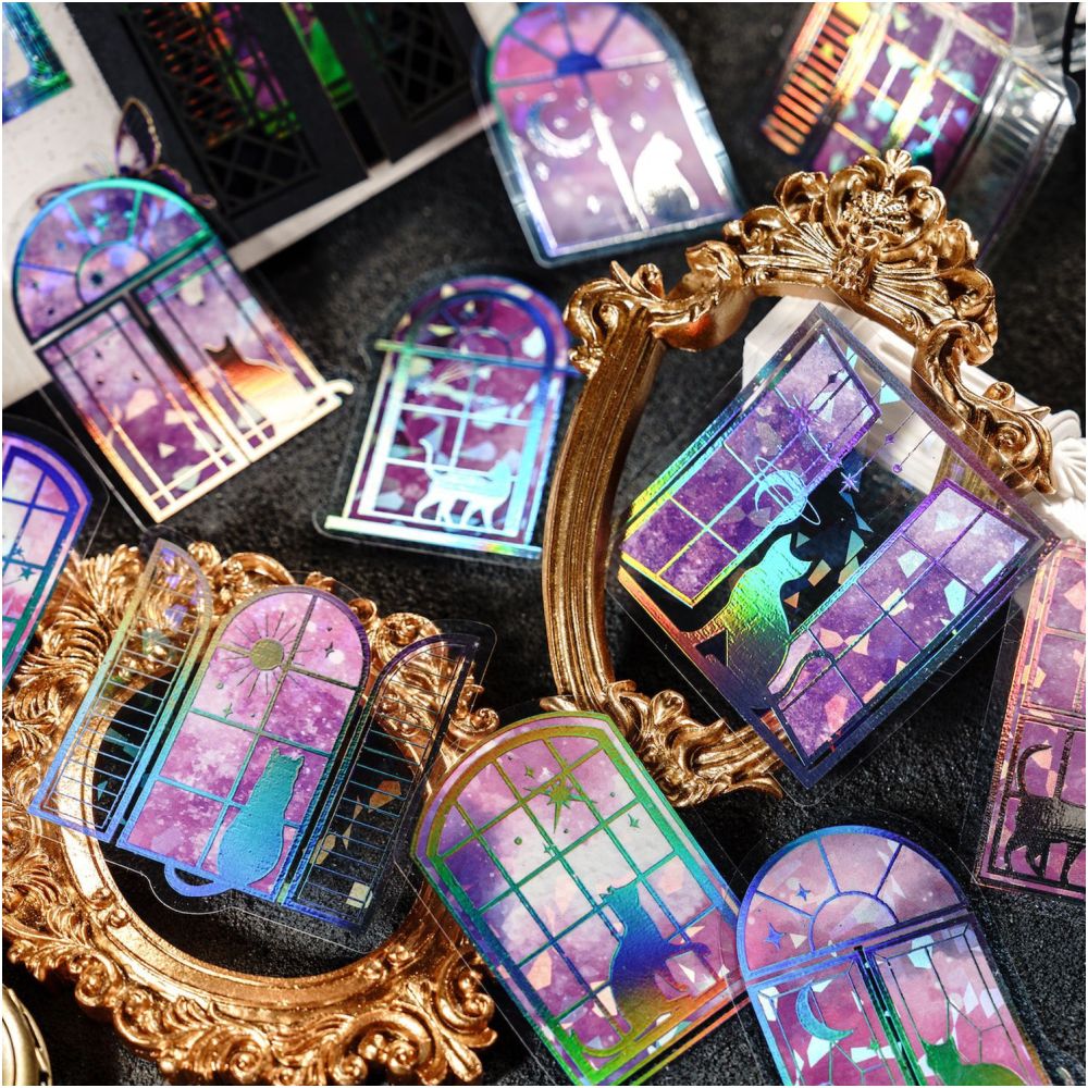 Sky Window Series PET Stickers Pack 20 psc 6 Designs image 0