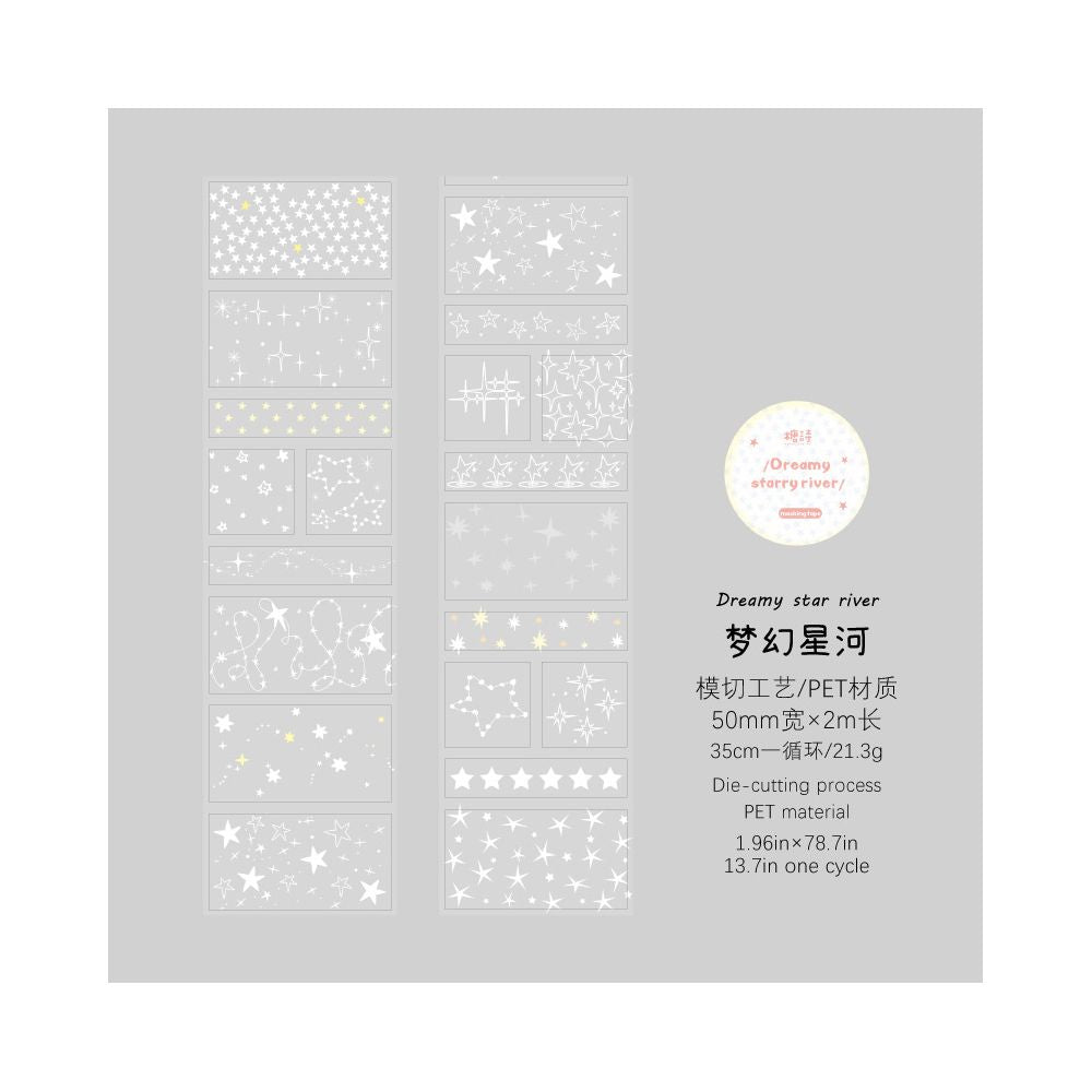 Translucent World Series PET tape 4 vaiants