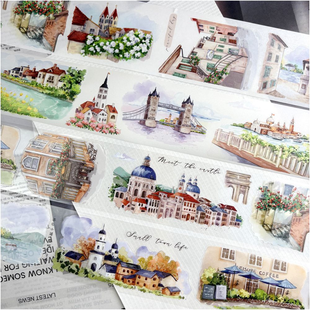Meet the town landscape PET tape 6 5cm x 1m image 2